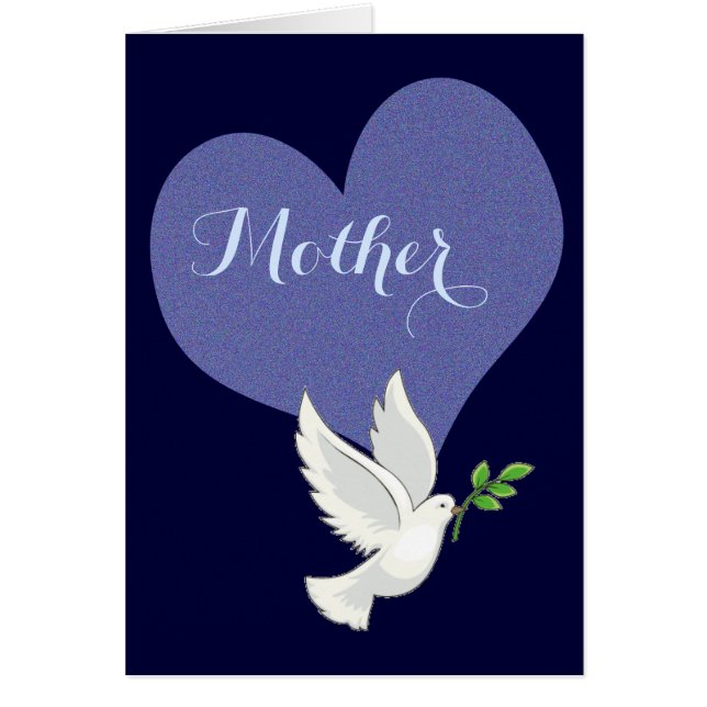 Doven - hälsningskort (Framsidan)