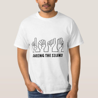 Doven, slechthorend, doofheid, gebaren taal t shirt