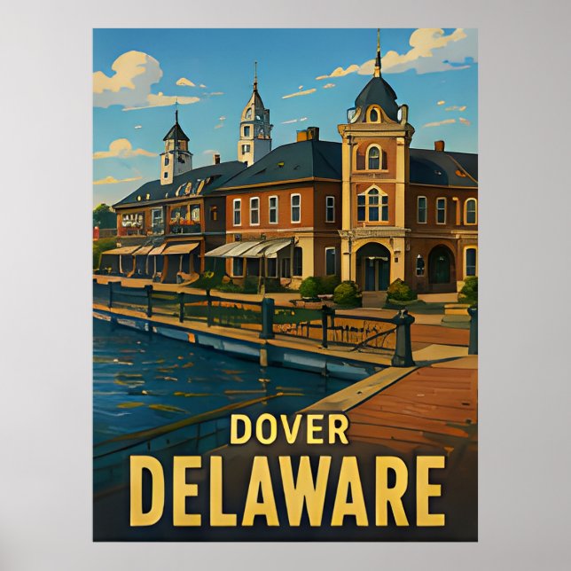 Dover Delaware Respresent till Resenärer Poster (Framsidan)