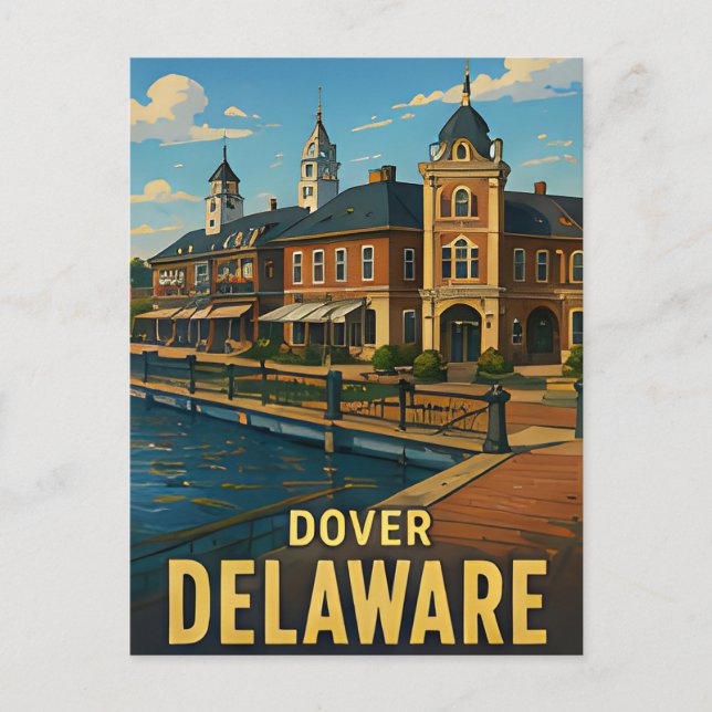 Dover Delaware Respresent till Resenärer Vykort (Framsida)