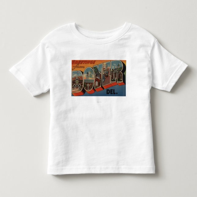 Dover, DelawareLarge Brev ScenesDover, DE Tee Shirt (Framsida)