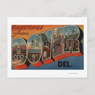 Dover, DelawareLarge Brev ScenesDover, DE Vykort