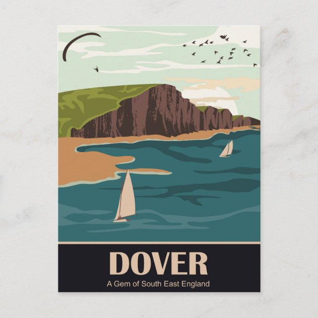 Dover, en pärla i sydöstra England Vykort (Framsida)