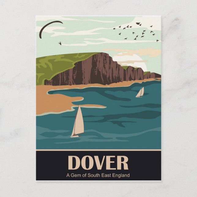 Dover, en pärla i sydöstra England Vykort (Framsida)