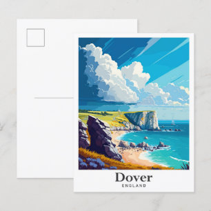 Dover England Vintage resor Porträtt Vykort
