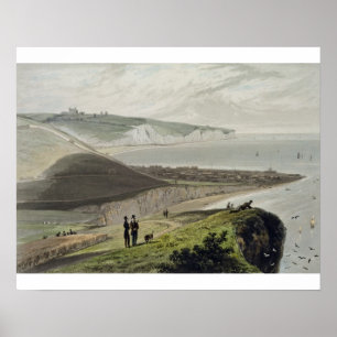 Dover från Shakespeares klippa, från 'en resa Ar Poster