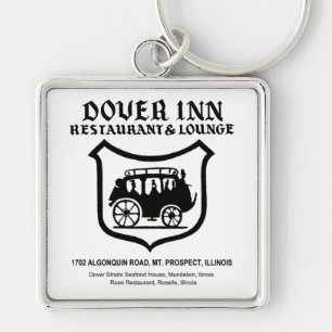 Dover InRestaurant, Mt. Prospect, IL Fyrkantig Silverfärgad Nyckelring
