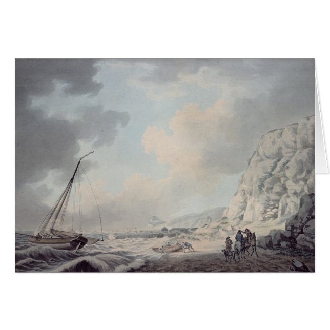 Dover klippor hälsningskort (Framsidan Horizontal)