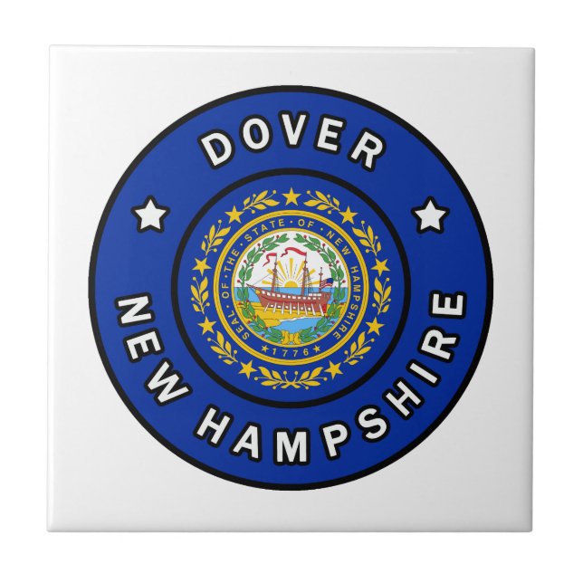 Dover New Hampshire Kakelplatta (Framsidan)