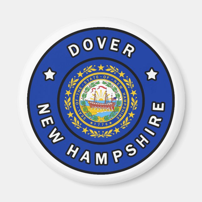Dover New Hampshire Magnet (Framsidan)