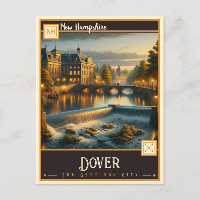 Dover, New Hampshire | Vintage Vykort (Framsida)