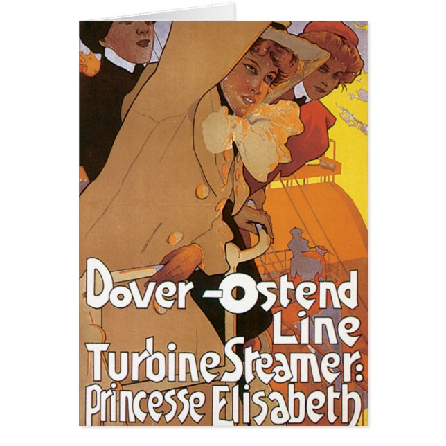 Dover-Ostend-linje Hälsningskort (Framsidan)