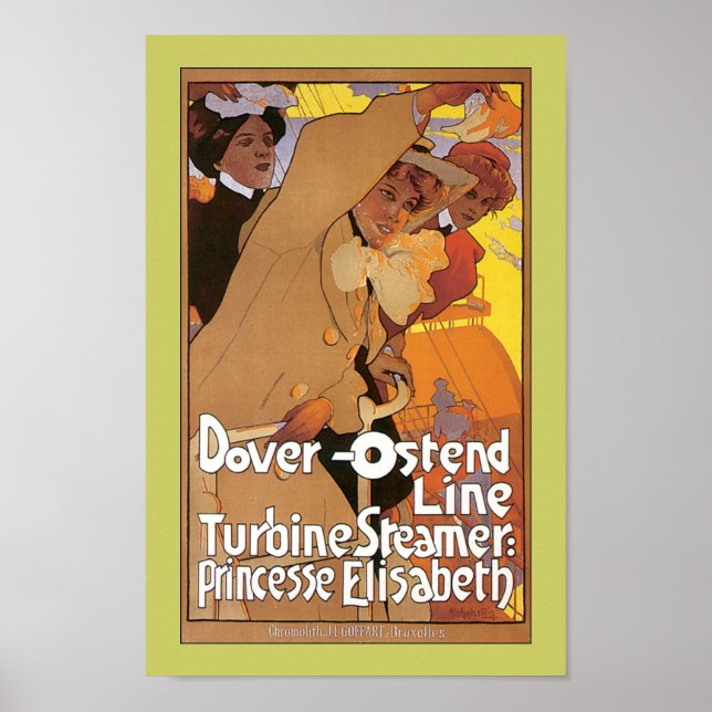 Dover-Ostend-linje Poster (Framsidan)
