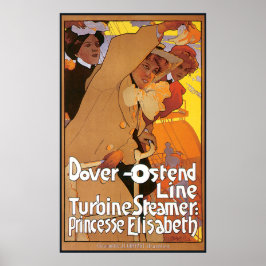 Dover Ostend Steamship Line Poster