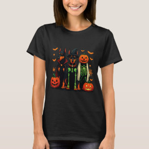 Dovermanns-mumie spökhäxa Rollig hundkostym T Shirt