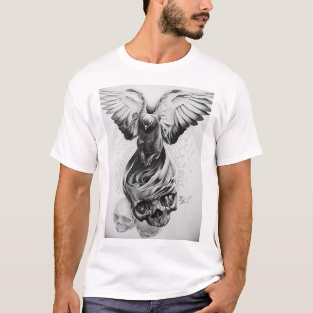 Doves      deathDove Graphic| Unisex T-shirt (Framsida)