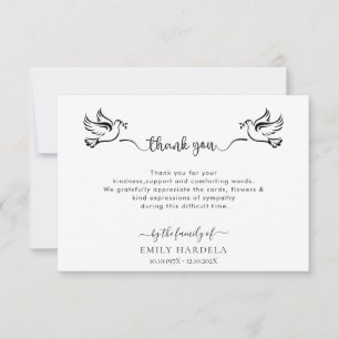 Doves Funeral Tack Card Kort