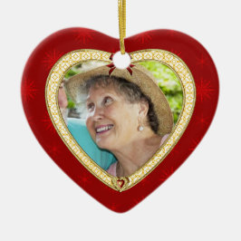 Doves Memorial Heart Anpassningsbar Photo Ornament