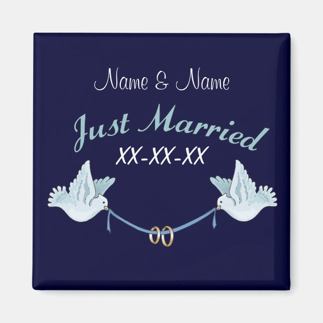 Doves Ny gifta Magnet (Framsidan)
