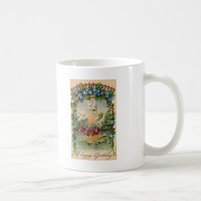Doves Ro Birthday Kaffemugg (Höger)