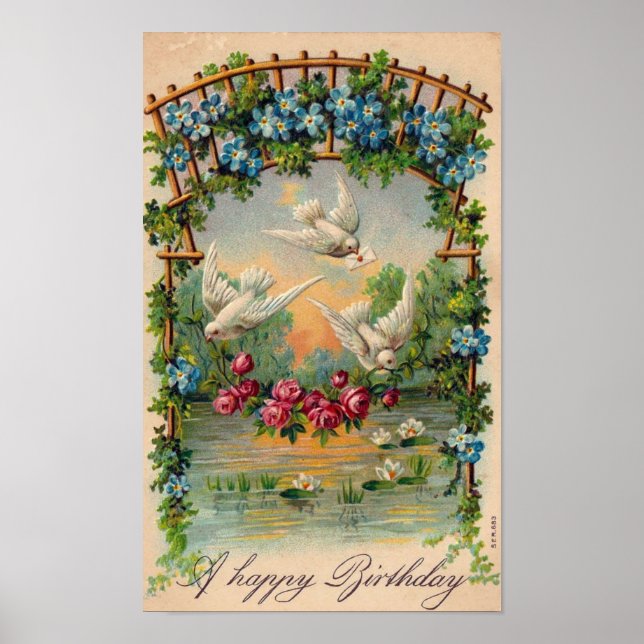 Doves Ro Birthday Poster (Framsidan)