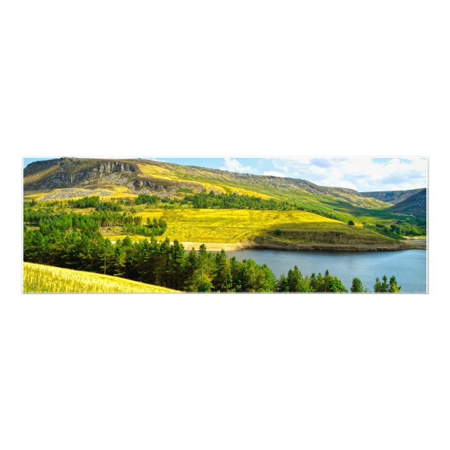 Dovestone Reservoir under sommarsolsken Fototryck (Framsidan)