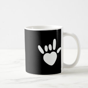 DÖVET Awarenes i ASL Kärlek Sign American Sign Lan Kaffemugg