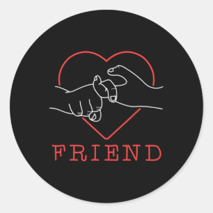Dövet Awareness för Friend Cute Language Pride Runt Klistermärke