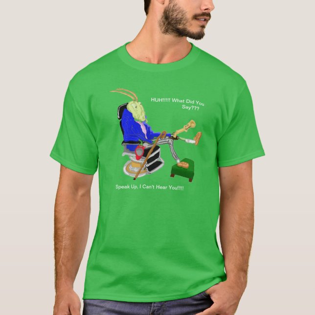 Dövet Cricket och Ear Trumpet T-shirt (Framsida)