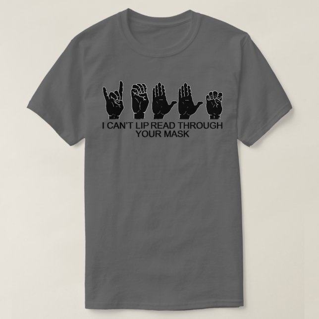 Dövet Irish Sign Language (irländskt teckenspråk)  T Shirt (Design framsida)