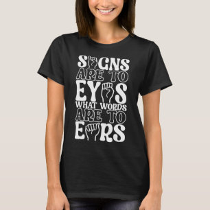 Dövet Signera språk Medvetenhet 12 T Shirt