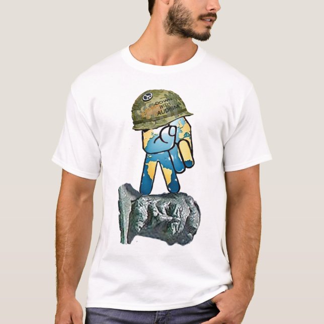 Dövet ställer sig upp mot revisionism tee shirt (Framsida)