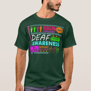 Dövets medvetandegrad Tecken dövhet hörselförl T Shirt