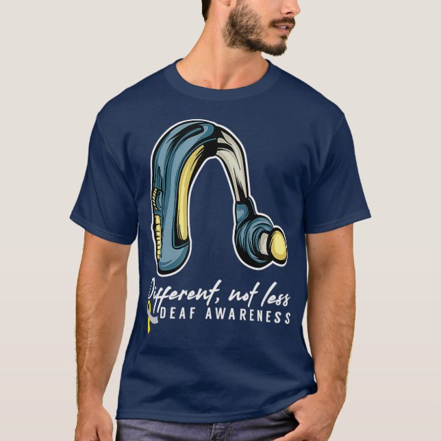 Dövets medvetenhet mindre dövhet Hörselförlust T Shirt (Framsida)