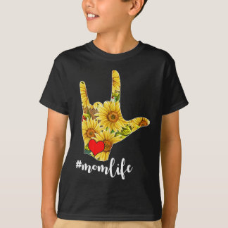 Dövets medvetenhet om ASL-teckenspråk Solros I Kär T Shirt