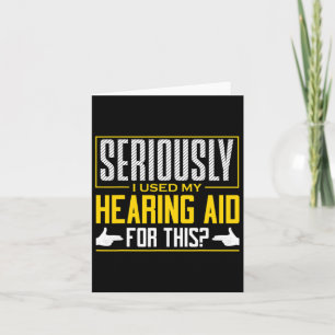 Dövets medvetenhet om Hearing Aid Sign Language Kort