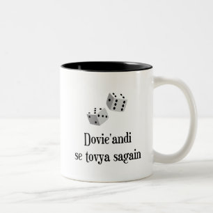 Dovie'andi se tovya sp. Två-Tonad mugg