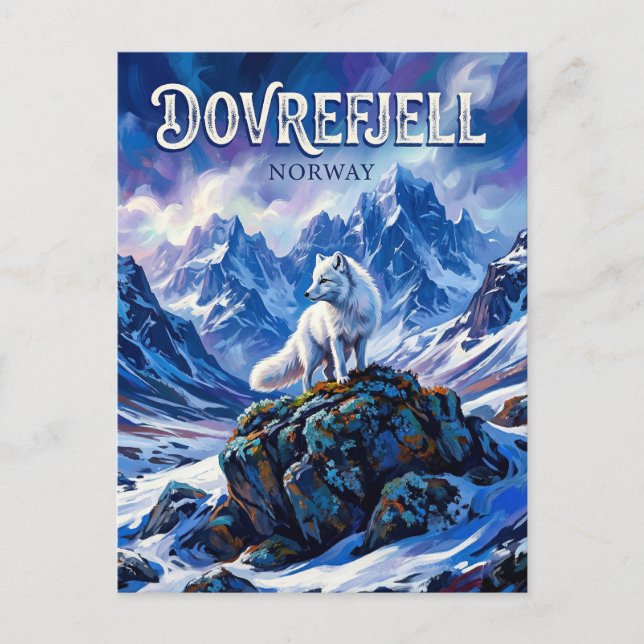 Dovrefjell-Sunndalsfjella nationalpark Norge Vykort (Framsida)