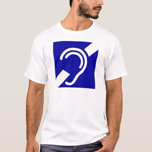 Dövt symbol t shirt (Framsida)