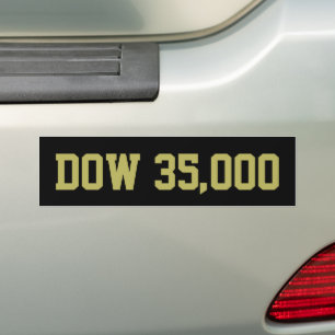 Dow 35000 Lagrar Market Firande Bildekal
