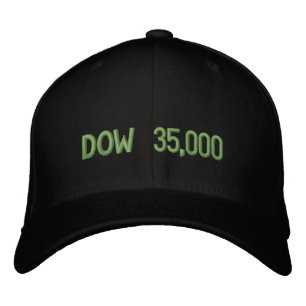 Dow 35000 Lagrar Market Firande Broderad Keps