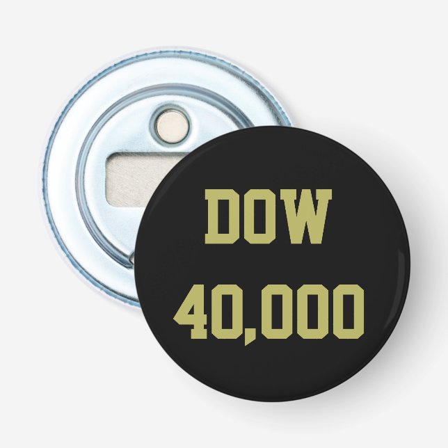 Dow 40000 Lagrar Market Firande Flasköppnare (Framsidan)
