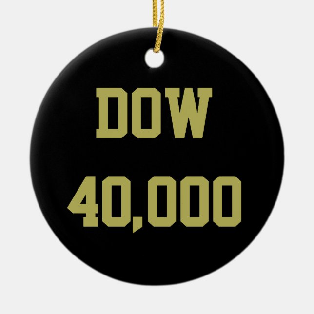 Dow 40000 Lagrar Market Firande Julgransprydnad Keramik (Framsidan)