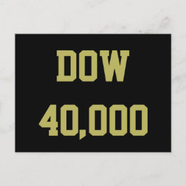 Dow 40000 Lagrar Market Firande Vykort