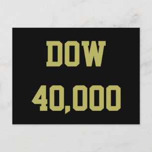 Dow 40000 Lagrar Market Firande Vykort
