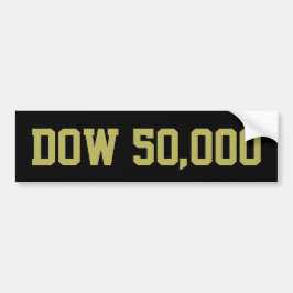 Dow 50 000 Världsmarknadens firande Bildekal