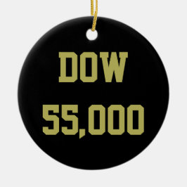 Dow 55000 Börsfirande Julgransprydnad Keramik