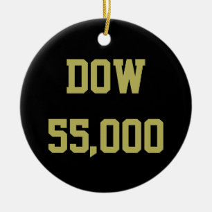 Dow 55000 Börsfirande Julgransprydnad Keramik