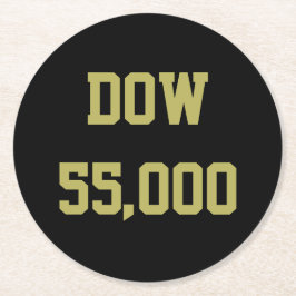 Dow 55 000 börsfirande underlägg papper rund
