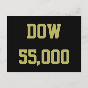 Dow 55 000 börsfirande vykort